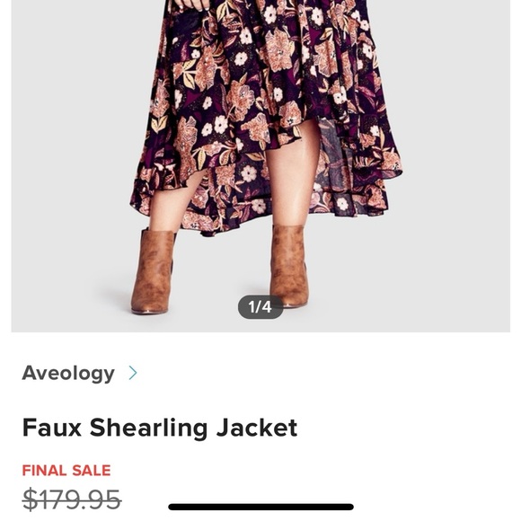 Faux shearling jacket - Picture 7 of 8